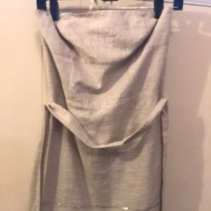 Loft shimmering strapless dress.  Size 2